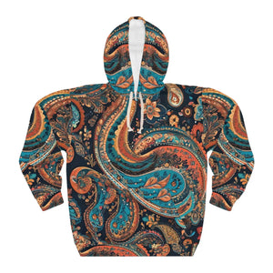Electrifying Paisley Pullover Hoodie Aop Unisex - Dipaliz - Hoodies