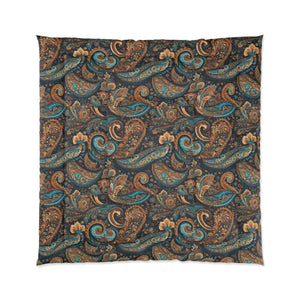 Home Decor - Paisley Pattern Polyester Comforters for Modern Cozy Sleep - Dipaliz 88’’ ×