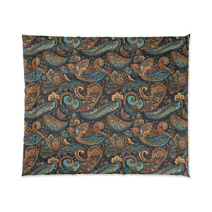 Home Decor - Paisley Pattern Polyester Comforters for Modern Cozy Sleep - Dipaliz