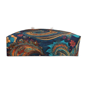 Oversized Paisley Pattern Weekender Bag - Beach Tote - Dipaliz - Bags