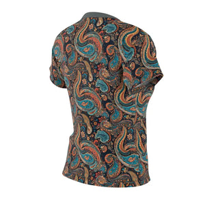 Paisley Pattern Tee - Premium Aop Polyester T-shirt - Dipaliz - T-shirts