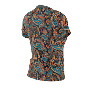Elegant Paisley Pattern Tee - Polyester T-shirt - Dipaliz - T-shirts - Xs