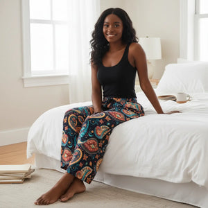 Paisley Pattern Women’s Pajama Pants (aop) - Pajamas