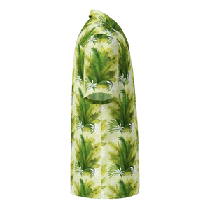 Tropical Unisex Button Shirt Palm Leaves Summer Dipaliz - Shirts