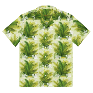 Tropical Unisex Button Shirt Palm Leaves Summer Dipaliz - Shirts