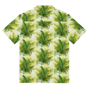 Tropical Unisex Button Shirt Palm Leaves Summer Dipaliz - Shirts