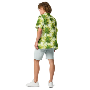 Tropical Unisex Button Shirt Palm Leaves Summer Dipaliz - Shirts