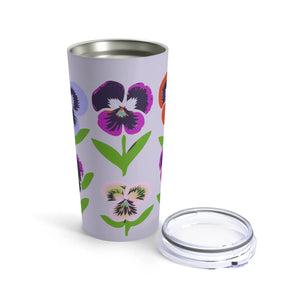 Chic Pansy Flowers Stainless Steel Tumbler - Eco-friendly Gifts - Dipaliz - Tumblers