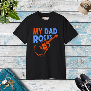 Bold my Dad Rocks Ultra Cotton Tee - Unisex Style - Dipaliz - T-shirts