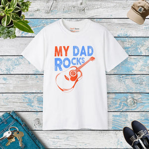 Bold my Dad Rocks Ultra Cotton Tee - Unisex Style - Dipaliz - T-shirts