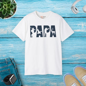 DipaliZ Bold Papa Tee, unisex shirt with Father's Day graphic