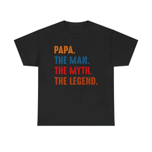 T-shirt - Man Myth Legend Deluxe t Shirt Premium Cotton Tee - Dipaliz Black / s
