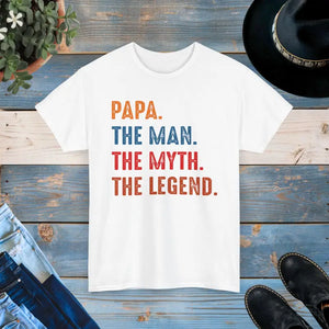 Man Myth Legend Deluxe t Shirt Heavy Cotton Style Dipaliz - White / s - T-shirts