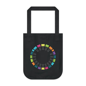 Dipaliz Paper Clips Pattern Canvas Tote Bag 100% Cotton - Bags