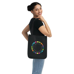 Dipaliz Paper Clips Pattern Canvas Tote Bag 100% Cotton - Bags