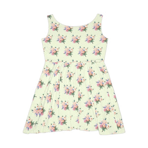 Pastel Delicate Flower Skater Dress – Garden Party - Dipaliz - Dresses - s