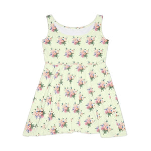Pastel Delicate Flower Skater Dress Romance Spin Style - Dipaliz - Dresses