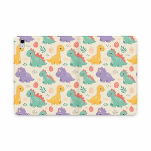 Dipaliz Pastel Dinosaur Tablet Folio Case Vegan Leather - Mobile Phone Cases