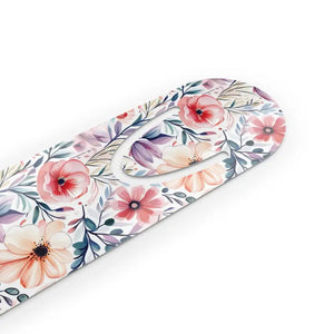 Aluminum Bookmark Pastel Florals Women’s Fashion Chic - Dipaliz - one Size / White - Bookmarks