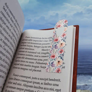 Aluminum Bookmark Pastel Florals Women’s Fashion Chic - Dipaliz - one Size / White - Bookmarks