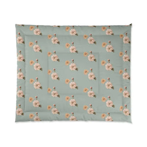 Home Decor - Pastel Flowers Pattern Comforter - Cozy Fluffy Warm - Dipaliz 104’’ × 88’’