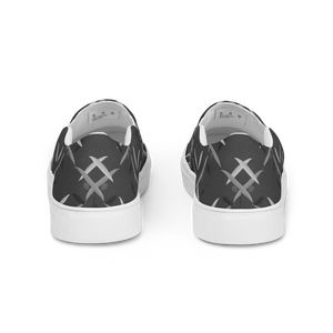 Sleek Black Men’s Slip Canvas Shoes - Casual Eva Sole - Dipaliz - Sneakers