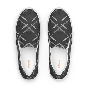 Sleek Black Men’s Slip Canvas Shoes - Casual Eva Sole - Dipaliz - Sneakers