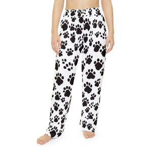 Paw Print Pattern Women’s Pajama Pants (aop) - Pajamas