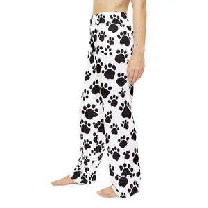 Paw Print Pattern Women’s Pajama Pants (aop) - Pajamas