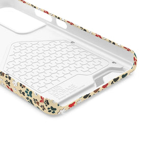 Durable Paw Print Phone Case Card Holder Polycarbonate - Dipaliz - Mobile Cases