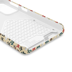 Durable Paw Print Phone Case Card Holder Polycarbonate - Dipaliz - Mobile Cases