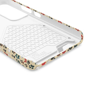 Durable Paw Print Phone Case Card Holder Polycarbonate - Dipaliz - Mobile Cases