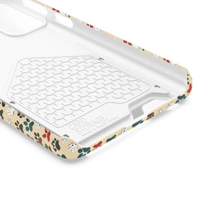 Durable Paw Print Phone Case Card Holder Polycarbonate - Dipaliz - Mobile Cases
