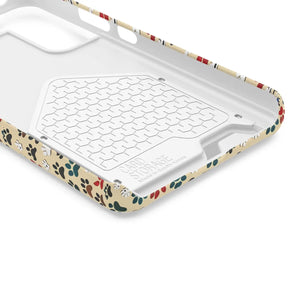Durable Paw Print Phone Case Card Holder Polycarbonate - Dipaliz - Mobile Cases
