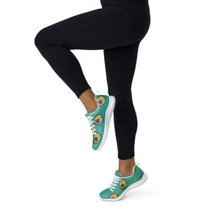 Flyknit Athletic Shoes - Peacock Feather Print - Dipaliz - Sneakers