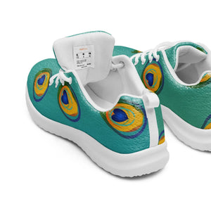 Flyknit Athletic Shoes - Peacock Feather Print - Dipaliz - Sneakers