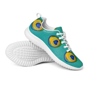 Flyknit Athletic Shoes - Peacock Feather Print - Dipaliz - Sneakers