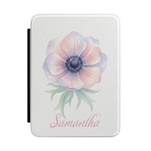 Dipaliz Personalized Floral Kindle Case Satin Pu Leather - Mobile Phone Cases