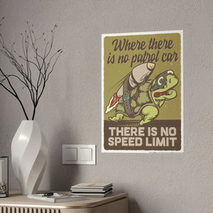 Vibrant Speed Limit Gloss Posters - Petrol Car Art - Dipaliz - Prints & Visual Artwork