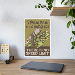 Vibrant Speed Limit Gloss Posters - Petrol Car Art - Dipaliz - Prints & Visual Artwork