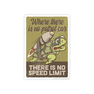 Vibrant Speed Limit Gloss Posters - Petrol Car Art - Dipaliz - Prints & Visual Artwork