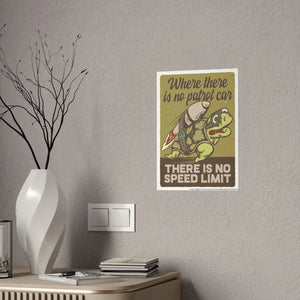 Vibrant Speed Limit Gloss Posters - Petrol Car Art - Dipaliz - Prints & Visual Artwork