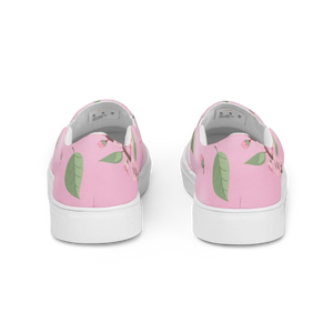 Vibrant Cherry Blossoms Slip on Shoes - Pink Florals - Dipaliz - Sneakers