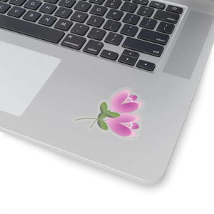Pink Flower Kiss Cut Stickers - Vinyl with 3m Glue - Dipaliz - Paper Products