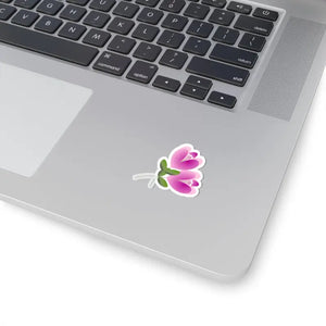 Pink Flower Kiss Cut Stickers - Vinyl with 3m Glue - Dipaliz - Paper Products