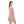 Pink Flower Skater Dress – Soft Stretch Fabric - Dipaliz - Dresses - Xs