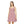 Pink Flower Skater Dress – Soft Stretch Fabric - Dipaliz - Dresses - Xs