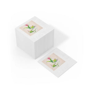 White Coined Napkins – 3 Ply Eco Paper - Dipaliz