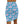 Floral Pink Flowers Mini Skirt - Blue Stretch - Dipaliz - Skirts