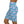 Floral Pink Flowers Mini Skirt - Blue Stretch - Dipaliz - Skirts